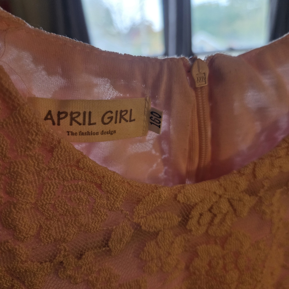 April Girl Pink Lace Dress